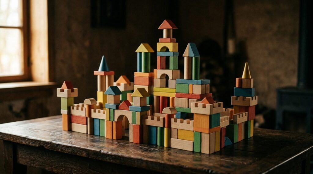 Bunte Spielzeugbausteine